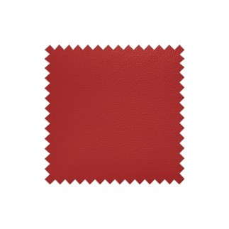Canapé d'angle en cuir italien de luxe 5/6 places TONUS, rouge, angle droit