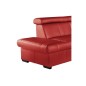 - Canapé d'angle en cuir italien de luxe 5/6 places TONUS, rouge, angle gauche - Canapé d'angle en cuir italien de luxe 5/6 places TONUS, rouge, angle gauche