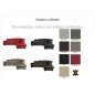 Canapé d'angle en 100% cuir de luxe italien , 5/6 places CITIBEST, couleur personnalisée, angle droit