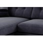 Canapé d'angle en tissu de qualité ERVIN, gris ardoise, angle gauche Canapé d'angle en tissu de qualité ERVIN, gris ardoise, angle gauche