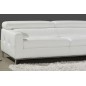 Canapé d'angle en cuir italien 4/5 places YVANA, blanc, angle droit Canapé d'angle en cuir italien 4/5 places YVANA, blanc, angle droit