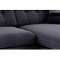 Canapé d'angle en tissu de qualité ERVIN, gris ardoise, angle droit Canapé d'angle en tissu de qualité ERVIN, gris ardoise, angle droit