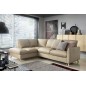 - Canapé d'angle en 100% tout cuir italien de luxe 5 places, convertible et avec coffre, NILSEN, beige, angle gauche - Canapé d'angle en 100% tout cuir italien de luxe 5 places, convertible et avec coffre, NILSEN, beige, angle gauche