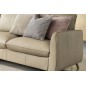 - Canapé d'angle en 100% tout cuir italien de luxe 5 places, convertible et avec coffre, NILSEN, beige, angle gauche - Canapé d'angle en 100% tout cuir italien de luxe 5 places, convertible et avec coffre, NILSEN, beige, angle gauche