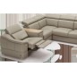 Canapé d'angle en 100% tout cuir italien de luxe 7/8 places, convertible avec relax électrique et coffre, URBANIA, beige, angle Canapé d'angle en 100% tout cuir italien de luxe 7/8 places, convertible avec relax électrique et coffre, URBANIA, beige, angle