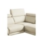 - Canapé d'angle en 100% tout cuir épais de luxe italien, 5/6 places DALBERT, couleur crème, angle gauche - Canapé d'angle en 100% tout cuir épais de luxe italien, 5/6 places DALBERT, couleur crème, angle gauche