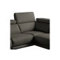Canapé d'angle en 100% tout cuir épais de luxe italien , 5/6 places DALBERT, couleur anthracite, angle gauche Canapé d'angle en 100% tout cuir épais de luxe italien , 5/6 places DALBERT, couleur anthracite, angle gauche