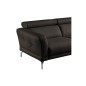 Canapé d'angle en 100% tout cuir épais de luxe italien , 5/6 places DALBERT, couleur chocolat, angle droit Canapé d'angle en 100% tout cuir épais de luxe italien , 5/6 places DALBERT, couleur chocolat, angle droit
