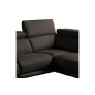 Canapé d'angle en 100% tout cuir épais de luxe italien , 5/6 places DALBERT, couleur chocolat, angle droit Canapé d'angle en 100% tout cuir épais de luxe italien , 5/6 places DALBERT, couleur chocolat, angle droit