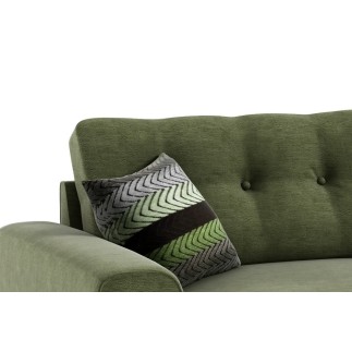 Canapé d'angle en tissu de qualité ERVIN, vert