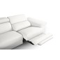 Canapé d'angle relax en 100% tout cuir épais de luxe italien avec relax électrique, 5/6 places KASTER, blanc cassé, angle gauche Canapé d'angle relax en 100% tout cuir épais de luxe italien avec relax électrique, 5/6 places KASTER, blanc cassé, angle gauche