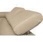 Canapé d'angle en cuir italien de luxe 5 places LUTECE beige, angle gauche Canapé d'angle en cuir italien de luxe 5 places LUTECE beige, angle gauche