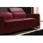 Canapé 3 places en cuir italien buffle LUXY, couleur bordeaux Canapé 3 places en cuir italien buffle LUXY, couleur bordeaux