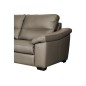Canapé 2 places en 100% tout cuir épais italien vachette HAMBOURG, couleur taupe Canapé 2 places en 100% tout cuir épais italien vachette HAMBOURG, couleur taupe