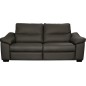 Canapé 3 places en 100% tout cuir épais italien vachette HAMBOURG, couleur anthracite Canapé 3 places en 100% tout cuir épais italien vachette HAMBOURG, couleur anthracite