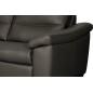 Canapé 2 places en 100% tout cuir épais italien vachette HAMBOURG, couleur anthracite Canapé 2 places en 100% tout cuir épais italien vachette HAMBOURG, couleur anthracite