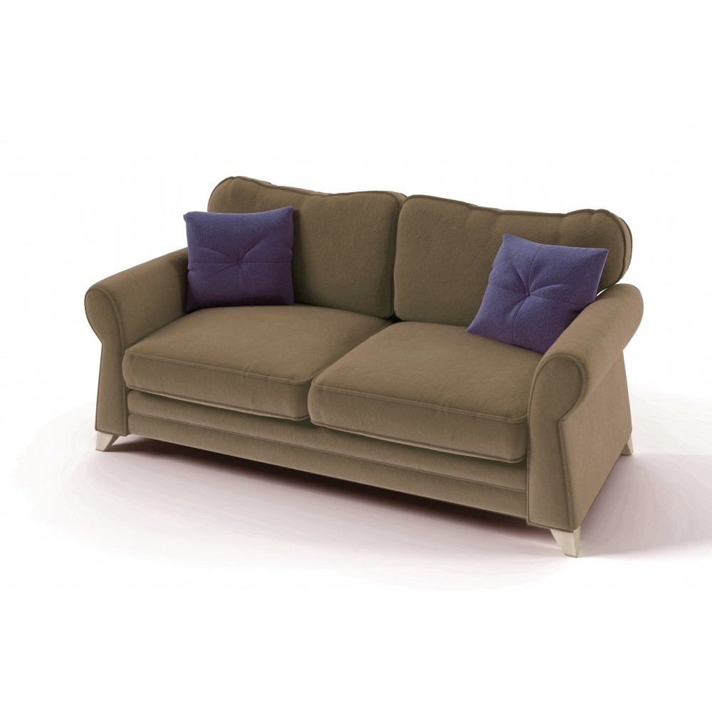 Canapé 2 places en tissu de qualité TOMY, beige Canapé 2 places en tissu de qualité TOMY, beige