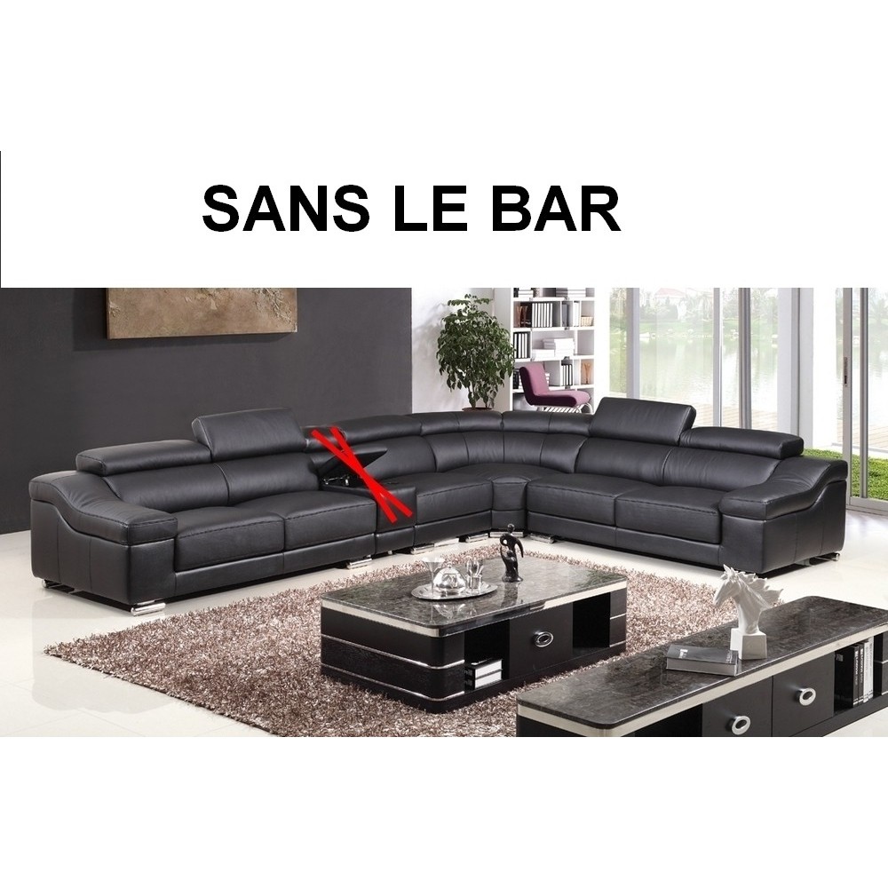 2eme paiement de la commande : Canapé d'angle en cuir buffle italien de luxe 7 places londres noir, angle droit, canapé personna 2eme paiement de la commande : Canapé d'angle en cuir buffle italien de luxe 7 places londres noir, angle droit, canapé personna