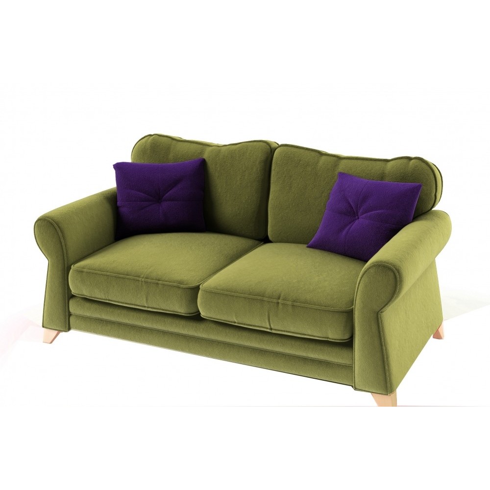 Canapé 3 places en tissu de qualité TOMY, vert Canapé 3 places en tissu de qualité TOMY, vert