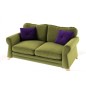 Canapé 3 places en tissu de qualité TOMY, vert Canapé 3 places en tissu de qualité TOMY, vert