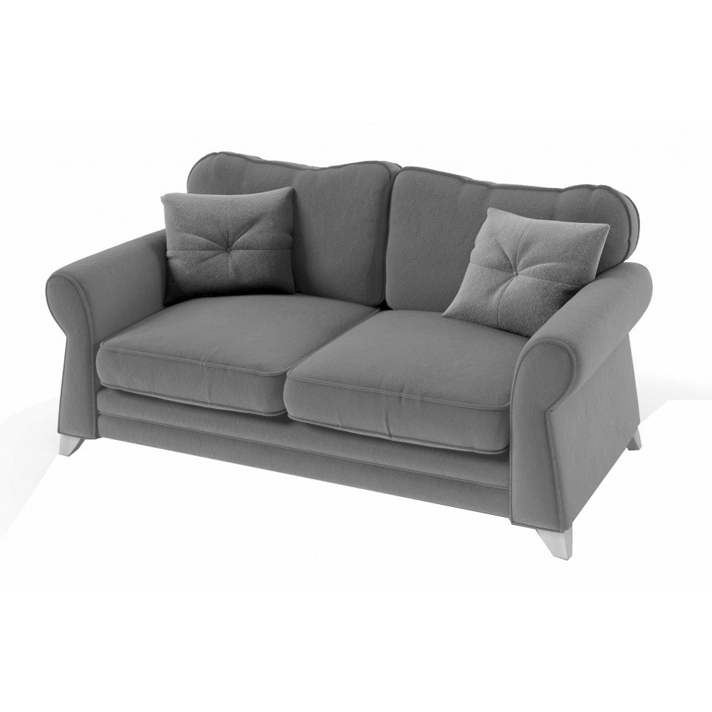 Canapé 3 places en tissu de qualité TOMY, gris Canapé 3 places en tissu de qualité TOMY, gris