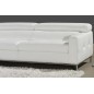 Canapé d'angle en cuir italien 4/5 places YVANA, blanc, angle gauche Canapé d'angle en cuir italien 4/5 places YVANA, blanc, angle gauche