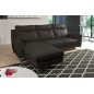 - Canapé d'angle convertible en cuir italien de luxe 5/6 places GIANNI avec coffre, chocolat, angle gauche - Canapé d'angle convertible en cuir italien de luxe 5/6 places GIANNI avec coffre, chocolat, angle gauche