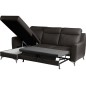 - Canapé d'angle convertible en cuir italien de luxe 5/6 places GIANNI avec coffre, chocolat, angle gauche - Canapé d'angle convertible en cuir italien de luxe 5/6 places GIANNI avec coffre, chocolat, angle gauche