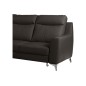 - Canapé d'angle convertible en cuir italien de luxe 5/6 places GIANNI avec coffre, chocolat, angle gauche - Canapé d'angle convertible en cuir italien de luxe 5/6 places GIANNI avec coffre, chocolat, angle gauche