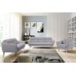 Fauteuil en tissu luxe 1 place, TRENDY gris clair Fauteuil en tissu luxe 1 place, TRENDY gris clair