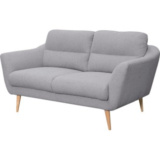 Canapé en tissu luxe 2 places, TRENDY gris clair