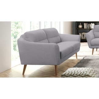Canapé en tissu luxe 2 places, TRENDY gris clair