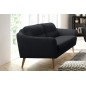 Canapé en tissu luxe 2 places, TRENDY noir (gris très sombre) Canapé en tissu luxe 2 places, TRENDY noir (gris très sombre)