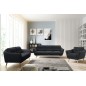 Canapé en tissu luxe 2 places, TRENDY noir (gris très sombre) Canapé en tissu luxe 2 places, TRENDY noir (gris très sombre)