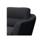 Fauteuil en tissu luxe 1 place, TRENDY noir (gris très sombre) Fauteuil en tissu luxe 1 place, TRENDY noir (gris très sombre)