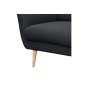 Fauteuil en tissu luxe 1 place, TRENDY noir (gris très sombre) Fauteuil en tissu luxe 1 place, TRENDY noir (gris très sombre)
