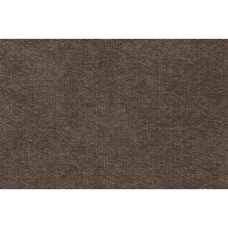 Canapé d'angle en velours luxe 5 places LUGO chocolat, angle droit