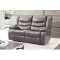 Ensemble Canapé 3 places relaxation cuir italien relaxis + Canapé 2 places relaxation cuir italien relaxis effet balancier pour