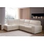 Canapé d'angle BARSANO en cuir haut de gamme italien vachette. Cuir Prestige luxe. Ecru. Angle Gauche vu de face, 4/5 places Canapé d'angle BARSANO en cuir haut de gamme italien vachette. Cuir Prestige luxe. Ecru. Angle Gauche vu de face, 4/5 places