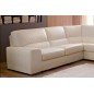 Canapé d'angle BARSANO en cuir haut de gamme italien vachette. Cuir Prestige luxe. Ecru. Angle Gauche vu de face, 4/5 places Canapé d'angle BARSANO en cuir haut de gamme italien vachette. Cuir Prestige luxe. Ecru. Angle Gauche vu de face, 4/5 places