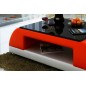 Table basse design VALINA, rouge et blanc Table basse design VALINA, rouge et blanc