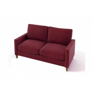 Canapé 2 places en tissu de qualité SWEDEN, fuschia