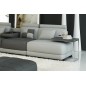 Canapé d'angle en cuir italien 6/7 places PETIT ELIXIR, gris clair et gris foncé, angle gauche Canapé d'angle en cuir italien 6/7 places PETIT ELIXIR, gris clair et gris foncé, angle gauche