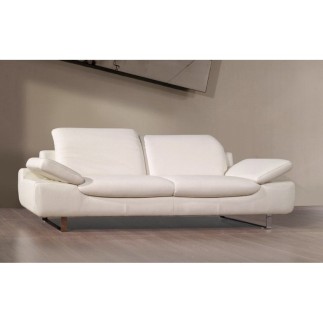 Solde de la commande: Canapé 3 places en cuir supérieur luxe haut de gamme italien torino, blanc, total de la commande: 1388 eur