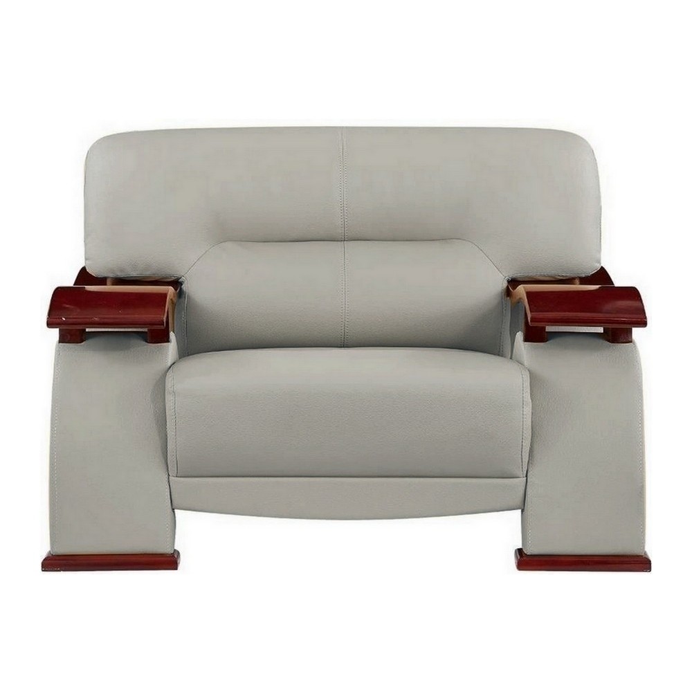Fauteuil 1 place en cuir luxe haut de gamme, TENTATION. Gris clair Fauteuil 1 place en cuir luxe haut de gamme, TENTATION. Gris clair