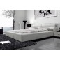 Lit en cuir italien de luxe REVA, 140x190, blanc Lit en cuir italien de luxe REVA, 140x190, blanc