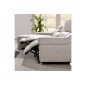 Canapé d'angle double relax en cuir de buffle italien de luxe 5 places BiRELAX, noir, angle gauche Canapé d'angle double relax en cuir de buffle italien de luxe 5 places BiRELAX, noir, angle gauche