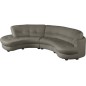 Canapé en cuir italien de luxe 5/6 places BRETINI gris foncé, côté accoudoir droit Canapé en cuir italien de luxe 5/6 places BRETINI gris foncé, côté accoudoir droit