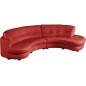 Canapé en cuir italien de luxe 5/6 places BRETINI rouge foncé, côté accoudoir gauche Canapé en cuir italien de luxe 5/6 places BRETINI rouge foncé, côté accoudoir gauche