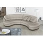 Canapé en cuir italien de luxe 5/6 places BRETINI gris clair, côté accoudoir gauche Canapé en cuir italien de luxe 5/6 places BRETINI gris clair, côté accoudoir gauche
